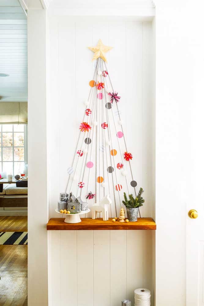 Decoração de Natal para Parede: 50 Ideias Incríveis e Passo a Passo Decoração de Natal para Parede: 50 Ideias Incríveis e Passo a Passo