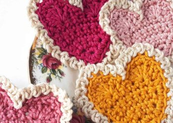 Coração de crochê: 50 ideias apaixonantes com passo a passo