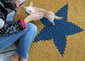 Tapete de crochê estrela: inspirações e como fazer passo a passo
