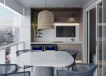 Varanda gourmet grande: 50 projetos inspiradores com dicas