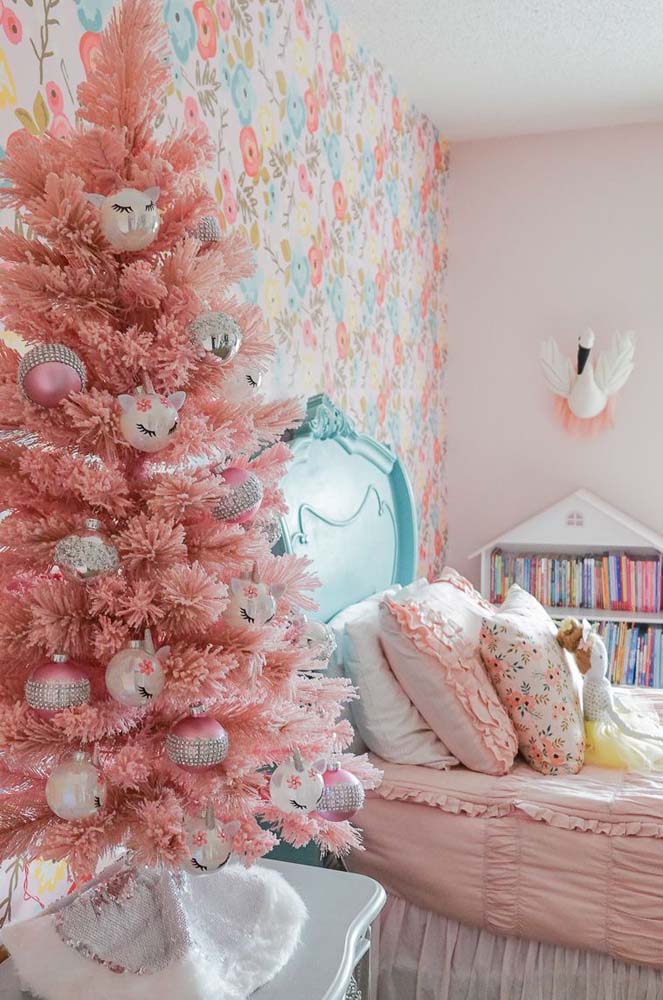 Árvore de Natal rosa: 50 ideias perfeitas para montar a sua