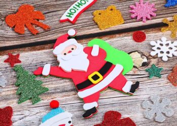 Papai Noel de EVA: como fazer, onde usar e lindas referências