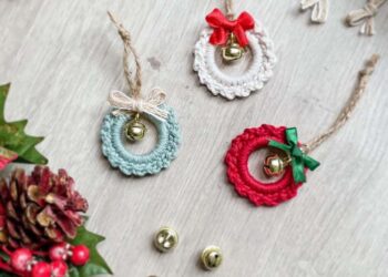 Guirlanda de Natal de crochê: como fazer, dicas e lindos modelos