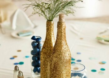 Garrafas decoradas para casamento: 50 ideias com passo a passo