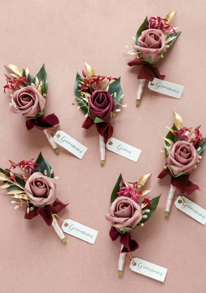Rosé e marsala: duas cores que se harmonizam muito bem na decoração do casamento