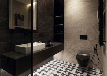 Banheiro com pastilha de vidro: 55 ideias para se inspirar com dicas