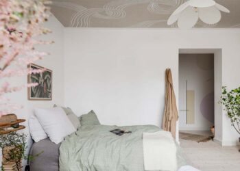 Papel de parede no teto: como escolher, instalar e 50 inspirações