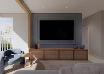 Sala azul: como decorar e compor com as tonalidades da cor