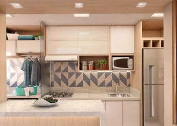 Cozinhas com lavanderias: 60 ideias com dicas de especialistas