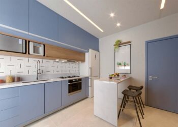 Cozinha azul e branca: 50 dicas e ideias de projetos inspiradores