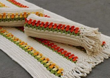 Jogo de cozinha de crochê: 63 ideias lindas com passo a passo