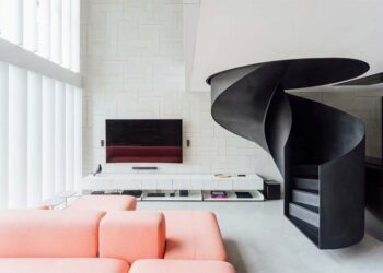 Escada caracol: 75 ideias modernas para você se inspirar