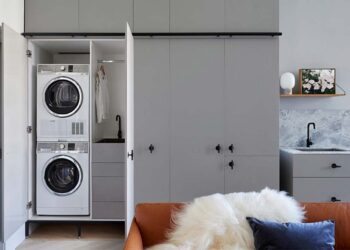 Lavanderia escondida: como planejar, decorar e 40 ideias criativas